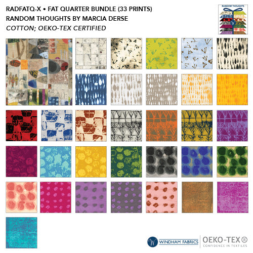 Random Thoughts Marcia Derse RANDFATQ-X Multi Fat Quarter Bundle High ...