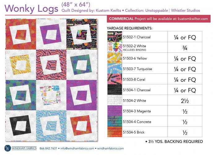 Wonky Logs (48 x 64)