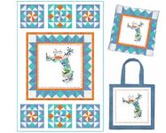 FL - Quilt, Pillow, Tote (variation) by 