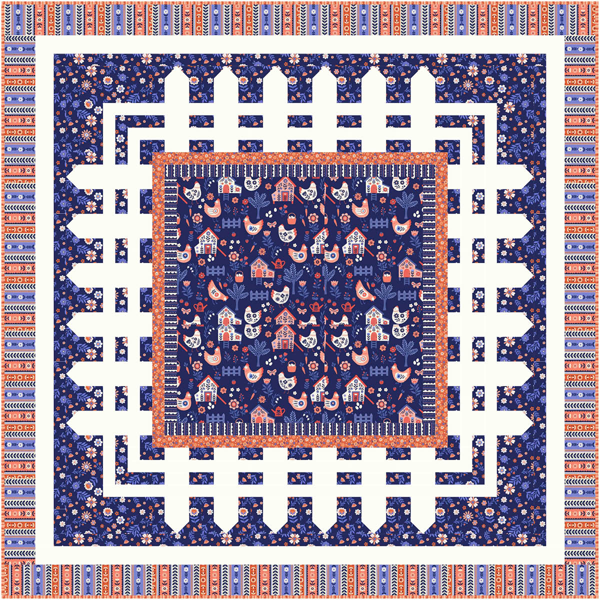 Flock Block – Windham Fabrics