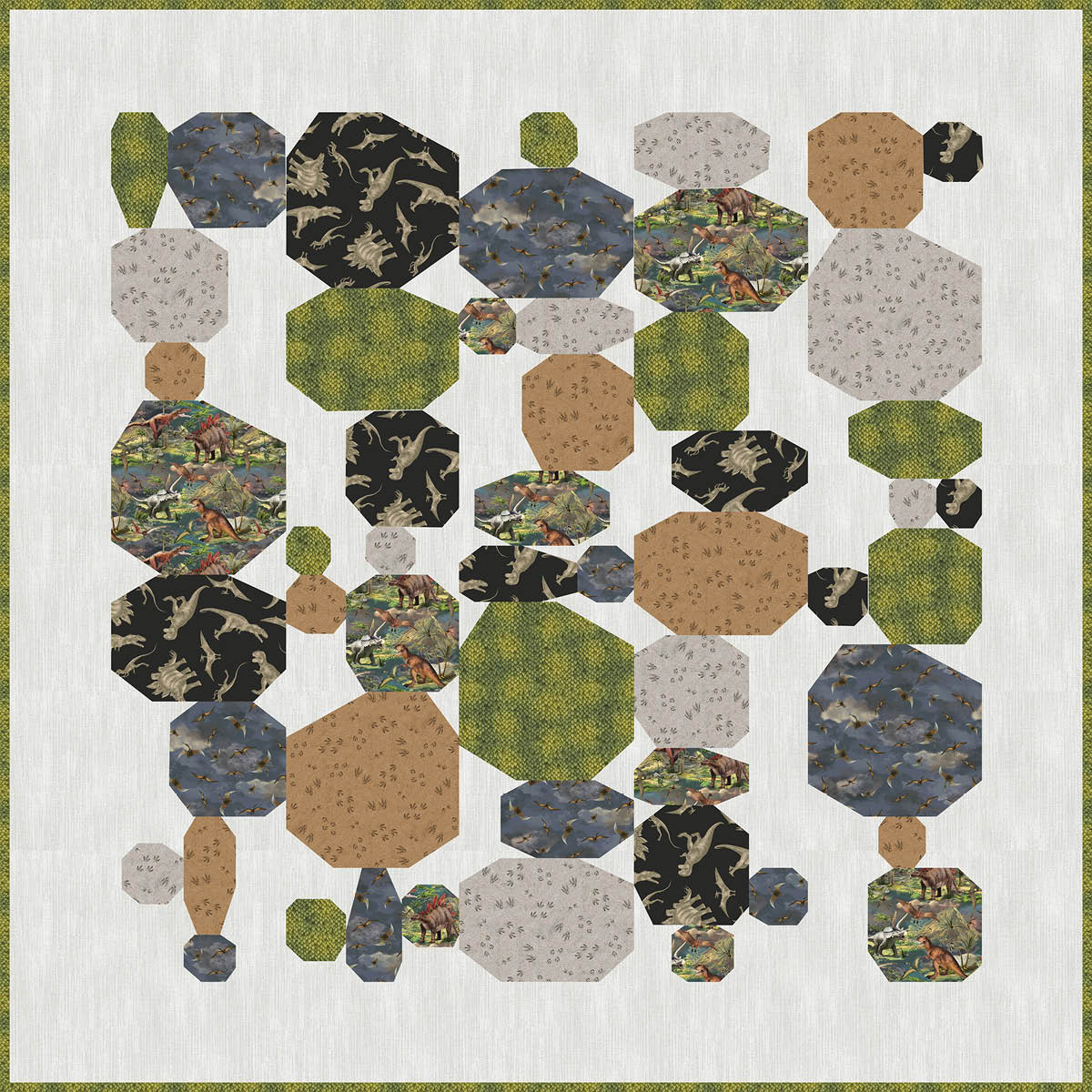 Wind River Rug Pattern River Rocks – Windham Fabrics