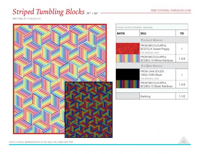 Striped Tumbling Block – Windham Fabrics