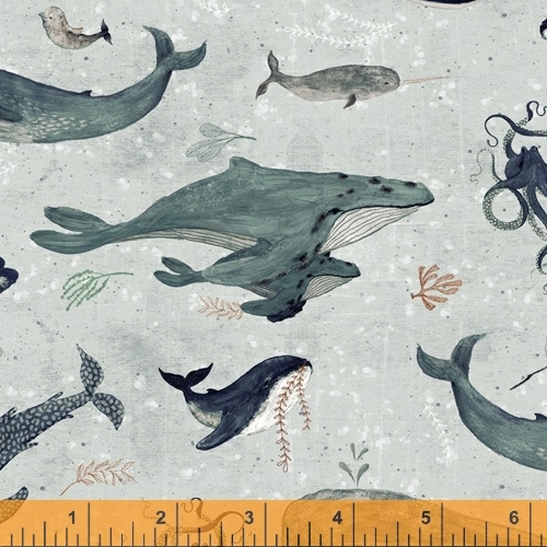 by QT Fabrics Whale of a Time Flower Power 28100-K