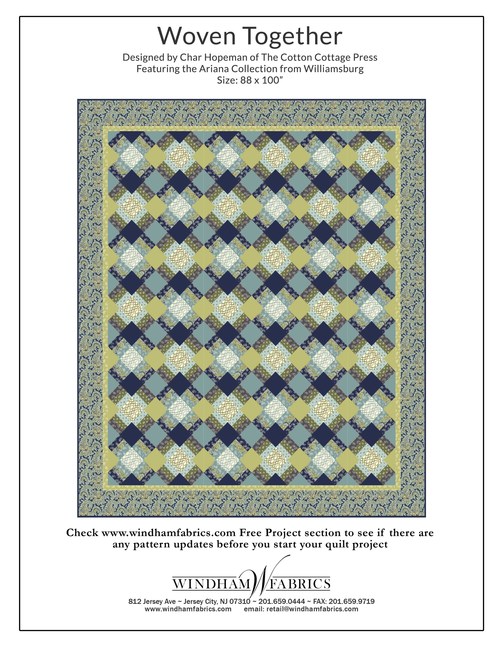 Woven Together by Char Hopeman, Free Projects, Windham Fabrics