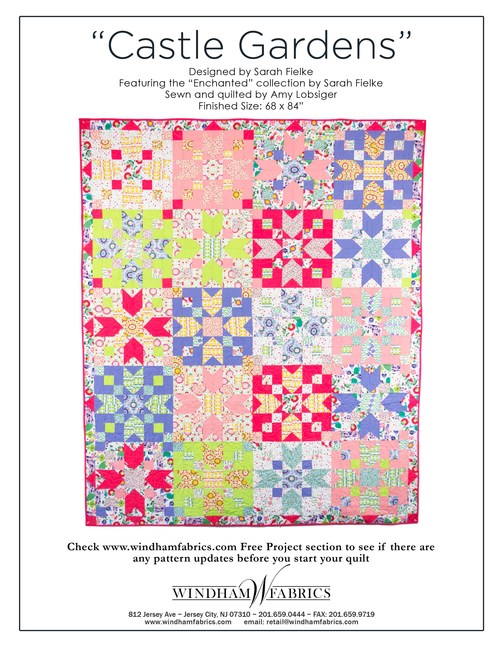 Castle Gardens by Sarah Fielke, Free Projects, Windham Fabrics