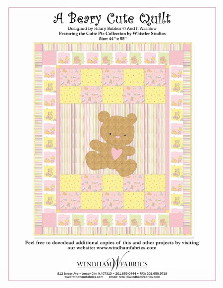 A Beary Cute Quilt by Hilary Bobker