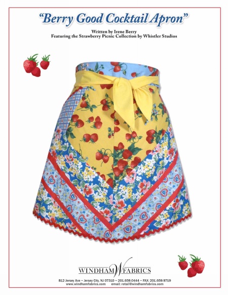 Berry Good Cocktail Apron by Irene Berry