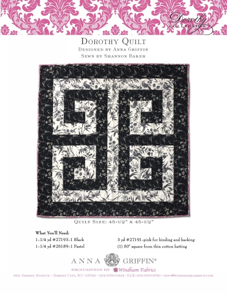 Dorothy Quilt by Anna Griffin