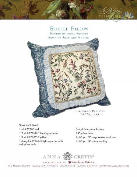 Ruffle Pillow by Anna Griffin