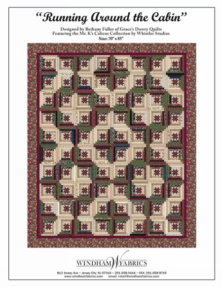 Running Around the Cabin by Bethany Fuller of Grace's Dowry Quilts
