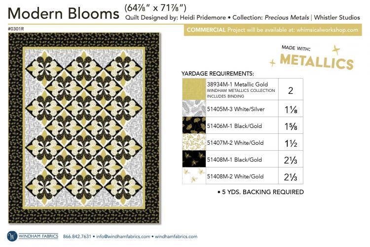 Modern Blooms (64-7/8 x 71-7/8)