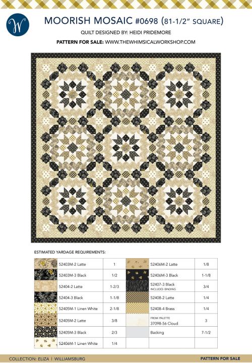 Moorish Mosaic #0698 (81-1/2 x 81-1/2)