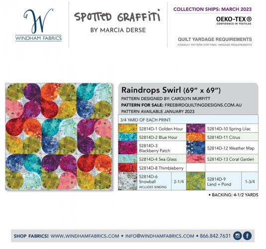 Raindrops Swirl (69 x 69)