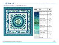 Dahlia chic by www.tourmalinethymequilts.com