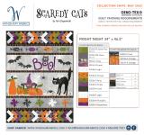 Scaredy Cats Midnight Creepy Crawlies Yardage, SKU# 53537-2