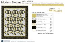 Modern Blooms (64-7/8 x 71-7/8) by Heidi Pridemore