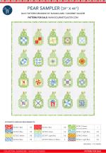 Pear Sampler (39 x 44) by Susan Claire of Gourmet Quilter