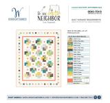 Trick of the Cards (60 x 76) Be My Neighbor by Whimsical Quilts